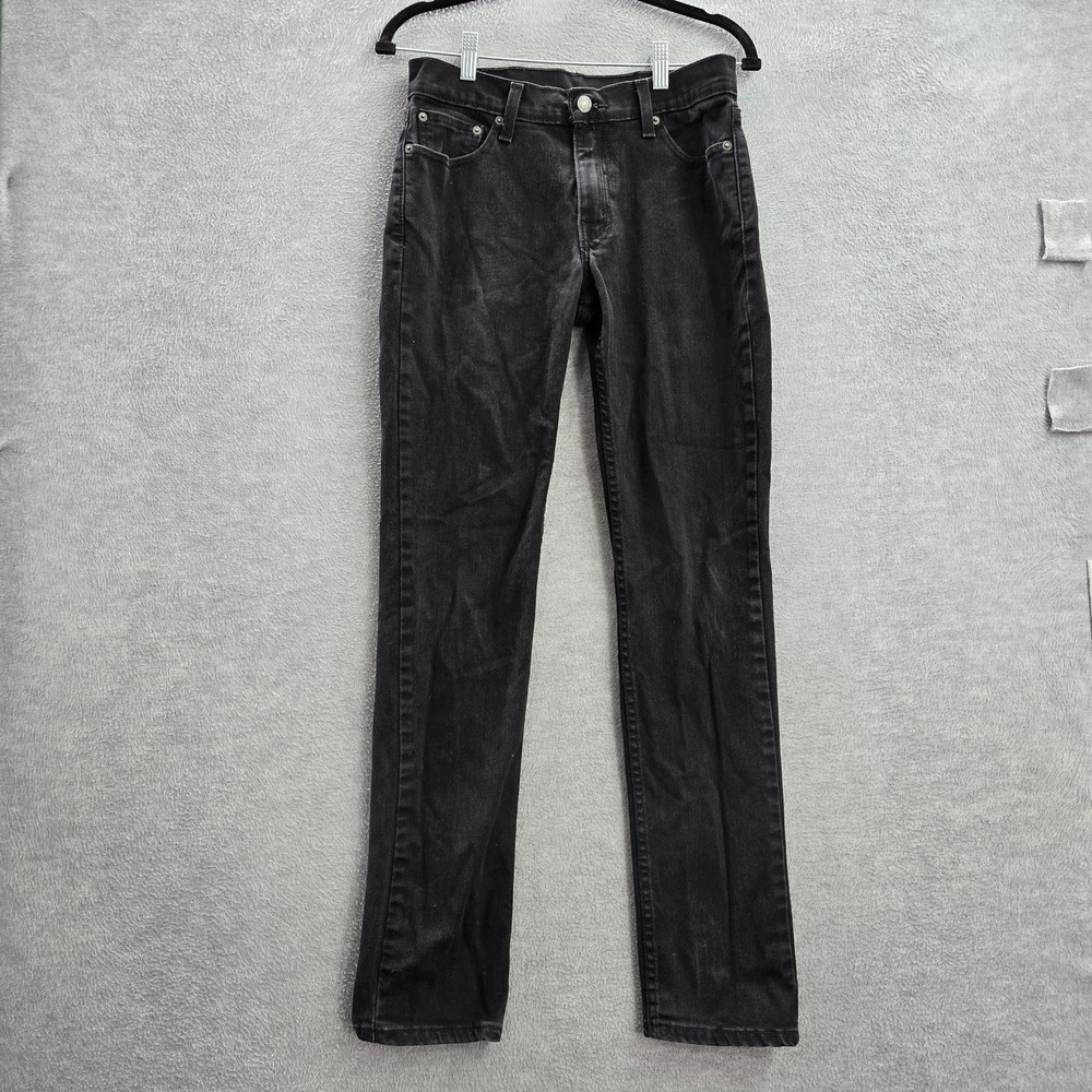 Levi's 511 Brand Men Jeans 30X32‎ Black Denim 31" Inseam Cotton Elastane